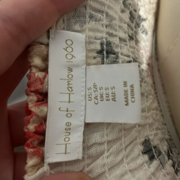 House of Harlow 1960 Floral Maxi Dress in Pink and White - Picture 9 of 10